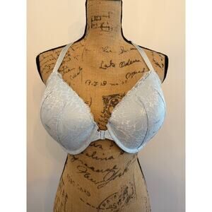 Victoria's Secret Lined Demi Racerback Bra Blue Size 38DD